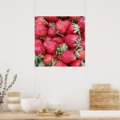 frische Erdbeeren 1 Poster (Küche)