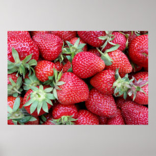frische Erdbeeren 2 Poster