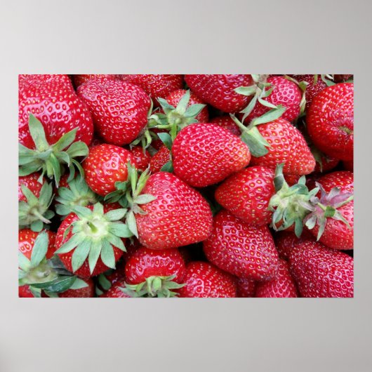 frische Erdbeeren 2 Poster (Vorne)