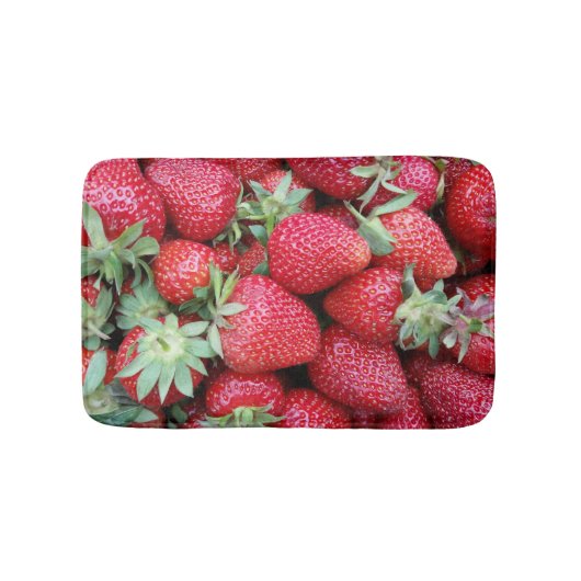 frische Erdbeeren Badematte (Vorderseite)