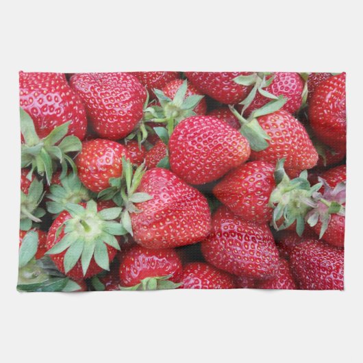 frische Erdbeeren Geschirrtuch (Horizontal)