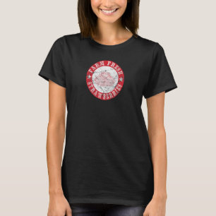 Frische Erdbeeren im Vintage-Retro-Stil T-Shirt