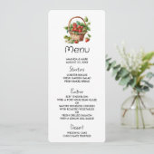 Frische Erdbeeren in einem Korb Einladung (Stehend Vorderseite)