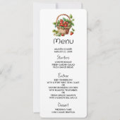 Frische Erdbeeren in einem Korb Einladung (Vorderseite)