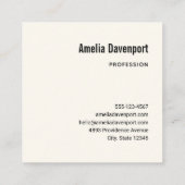 Frische Erdbeeren in einem Korb Quadratische Visitenkarte (Rückseite)