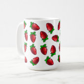 Frische Erdbeeren Kaffeetasse (Vorderseite Links)