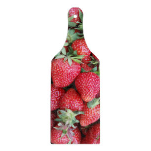 frische Erdbeeren Schneidebrett