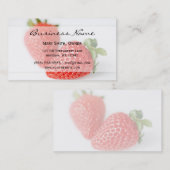 Frische Erdbeeren Visitenkarte (Vorne/Hinten)