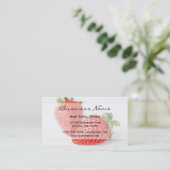 Frische Erdbeeren Visitenkarte (Stehend Vorderseite)