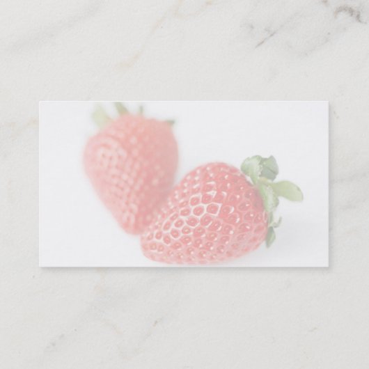 Frische Erdbeeren Visitenkarte (Rückseite)
