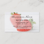 Frische Erdbeeren Visitenkarte (Vorderseite)