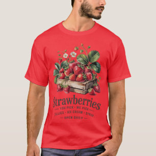 Frische Erdbeeren vom Erdbeerbauern Hof T-Shirt