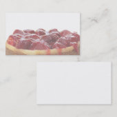 frische Erdbeerkäsekuchen-Visitenkarte Visitenkarte (Vorne/Hinten)