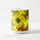 Frische Farben Fraktal Kunst Kaffeetasse (Mittel)