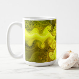 Frische Farben Fraktal Kunst Kaffeetasse