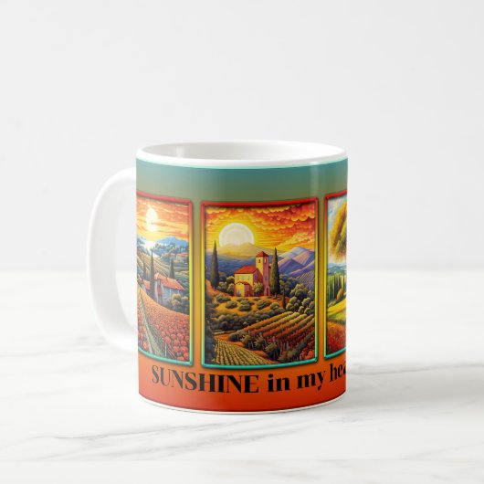 Frische Farben Kunst Italienisch Kaffeetasse (Vorderseite Links)