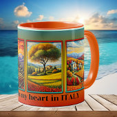 Frische Farben Kunst Italienisch Kaffeetasse