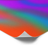 Frische Farben mit Rundformen Poster (Ecke)