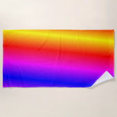 Frische Farben Strandtuch Neonfarbenes Design (Vorderseite)
