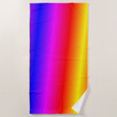 Frische Farben Strandtuch Neonfarbenes Design (Vorderseite)