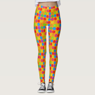 Frische farbenfrohe Orangenscheiben Leggings
