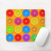 Frische, farbenfrohe Orangenscheiben Mousepad (Mit Mouse)