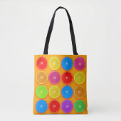 Frische, farbenfrohe Orangenscheiben Tasche (Vorderseite)