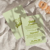 Frische Farbenfrohe Retro Funky Moderne Hochzeitsd Begleitkarte