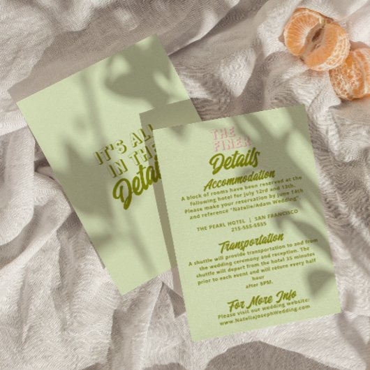 Frische Farbenfrohe Retro Funky Moderne Hochzeitsd Begleitkarte