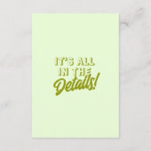 Frische Farbenfrohe Retro Funky Moderne Hochzeitsd Begleitkarte (Rückseite)