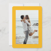 Frische, feine, farbige Streifen Sommer-Foto Save The Date (Rückseite)