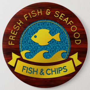 Frische Fische und Meeresfrüchte 1 Tasten Button