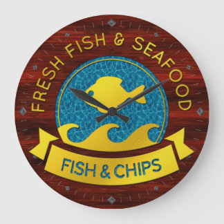 Frische Fische und Meeresfrüchte 1 Wanduhren