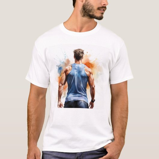 Frische Fitness Kunst - Fitnessraum und Motivieren T-Shirt (Vorderseite)