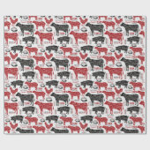 Frische Fleischmuster Geschenkpapier (Flach)