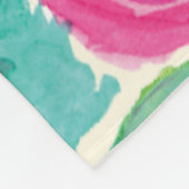 Frische Florale Fleece Blanken (Ecke)