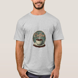 Frische frisch gebrüht Kaffee T-Shirt