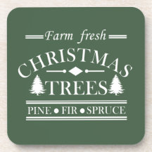 Frische, frohe Weihnachtsbäume