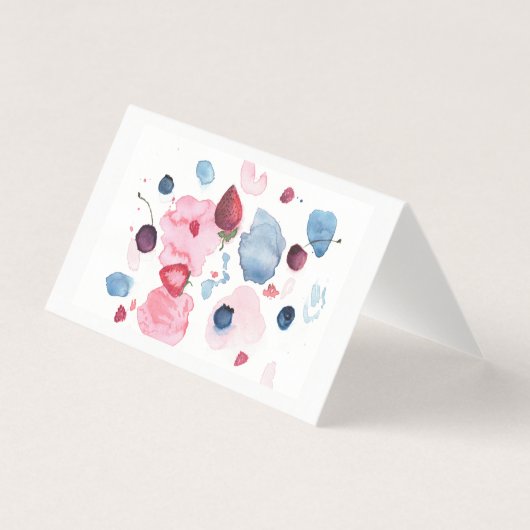 Frische Frucht-Aquarellkarte (Vorderseite)