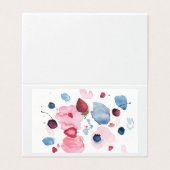 Frische Frucht-Aquarellkarte (Außenseite Aufgefaltet)