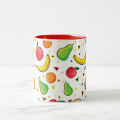 Frische Frucht-Spaß-Druck-Tasse Zweifarbige Tasse (Mittel)