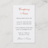 Frische Frucht-Visitenkarte Visitenkarte (Rückseite)