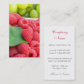 Frische Frucht-Visitenkarte Visitenkarte (Vorne/Hinten)