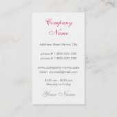 Frische Frucht-Visitenkarte Visitenkarte (Rückseite)