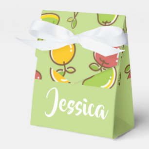 Frische Früchte im Sommer, grüne Muster Geschenkschachtel