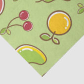 Frische Früchte im Sommer, grüne Muster Seidenpapier (Detail)