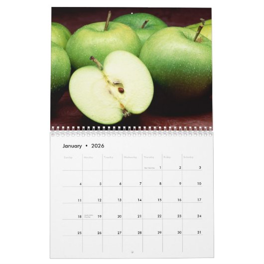 Frische Früchte Kalender (Jan 2026)