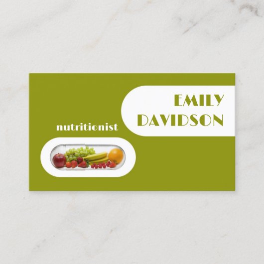 Frische Fruchtkapsel Grüne Gelbe Karte (Vorderseite)