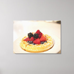 Frische Fruchtwaffel Leinwanddruck