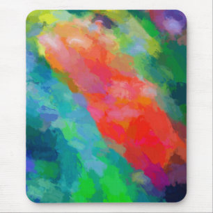 Frische Frühlingsblumen Abstrakte Kunst Mousepad